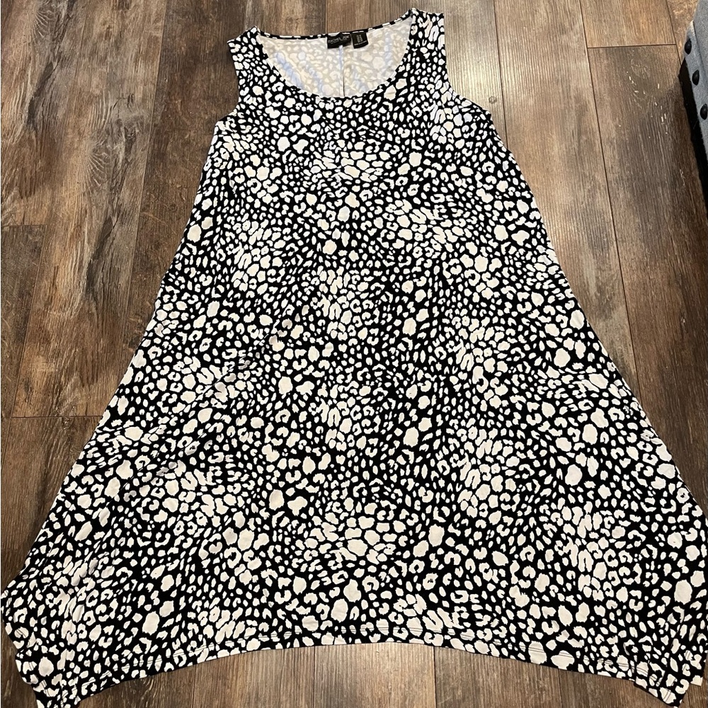 Rachel Zoe Monochrome Patterned Dress